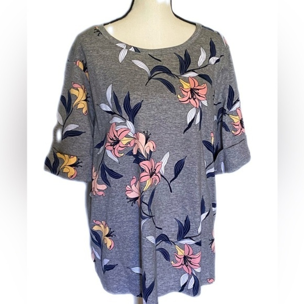 Liz Claiborne floral top size 3X